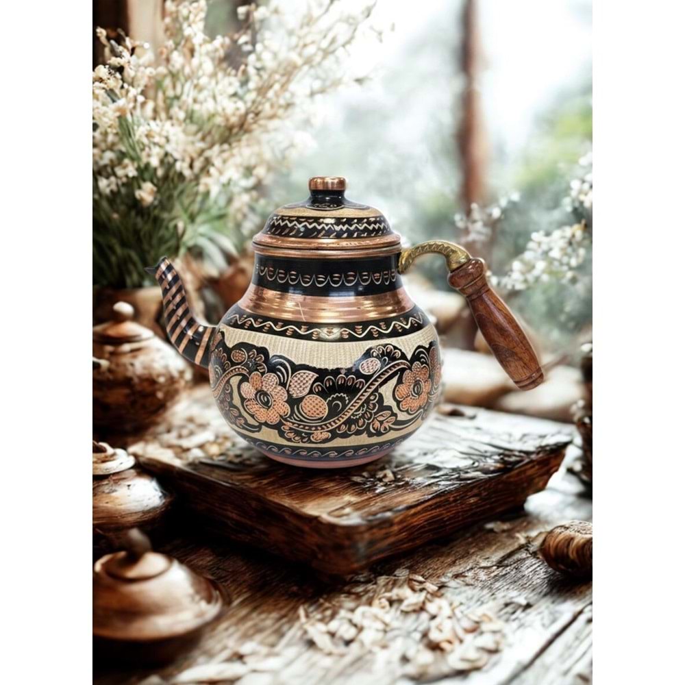 BÜYÜK BAKIR DEMLİK SİYAH