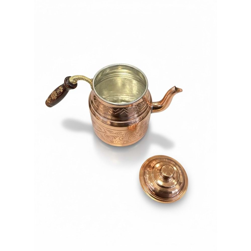 KAHVECİ BAKIR DEMLİK KIZIL