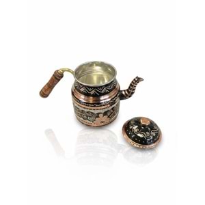 KAHVECİ BAKIR DEMLİK SİYAH